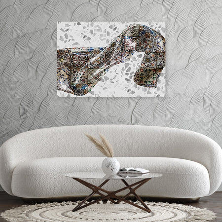 Quadro su tela, Materiale satinato