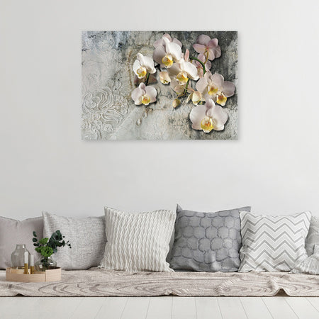 Quadro su tela, Fiori di orchidee soleggiate