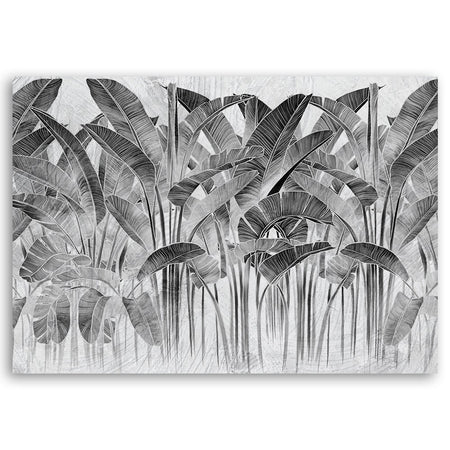 Quadro su tela, Foglie di banana grigia