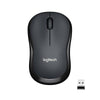 Mouse Cordless Logitech M220 SILENT - Micro ricevitore Wireless - 3 tasti - Wireless senza fili 2.4Ghz - Win/Mac - Carbonella