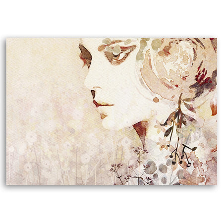 Quadro su tela, Astrazione del viso della donna