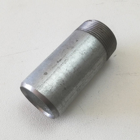 Raccordo 1"+1/2 x 20cm a saldare tronchetto vite di prolungamento in acciaio zincato