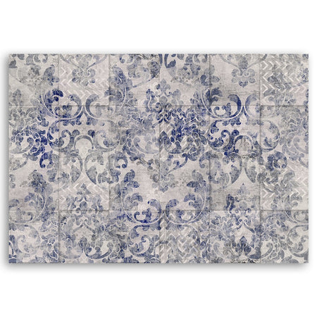 Quadro su tela, Ornamento blu su piastrelle portoghesi