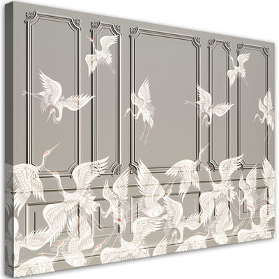 Quadro su tela, Gru in volo