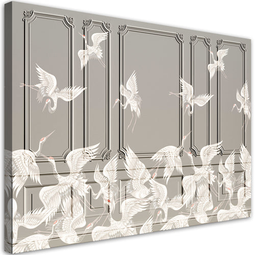 Quadro su tela, Gru in volo