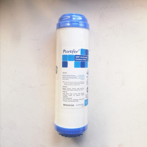 Cartuccia filtrante purefer ai granuli vegetali da 10