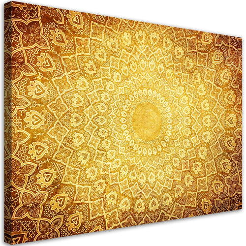 Quadro su tela, Oro Mandala Abstraction