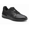 Scarpa Sporty Nero Sneaker Cameriere in Pelle con Lacci Classica Certificazione Antiscivolo