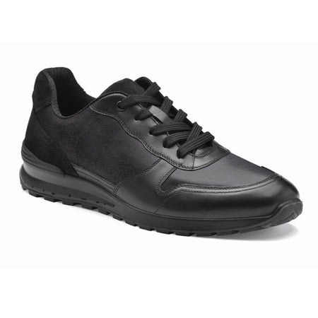 Scarpa Sporty Nero Sneaker Cameriere in Pelle con Lacci Classica Certificazione Antiscivolo