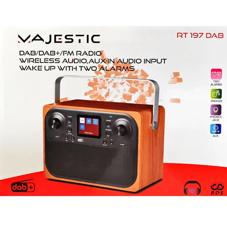 Majestic Radio DAB/DAB+/FM,BT 2.4"LCD AUX RT_197_DAB