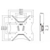 STAFFA 23-42 SLIM TV WALL MOUNT BRACKE