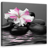 Quadro su tela, Stones Pink Flower Zen