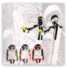 Quadro su tela, Banksy Pulp Fiction and Monkeys