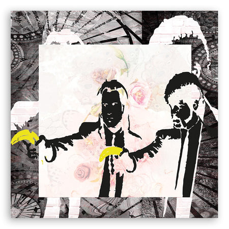 Quadro su tela, Fiction Pulp di Banksy