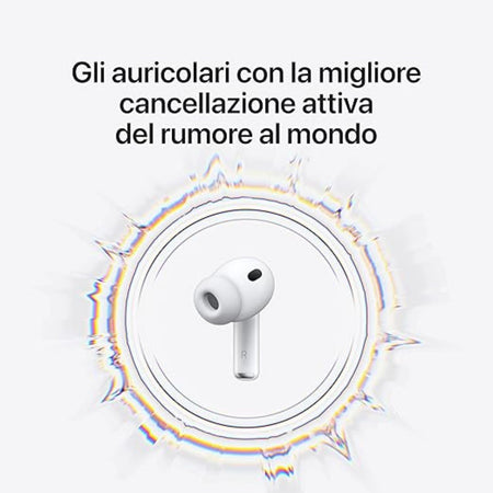 Apple Auricolari AirPods Pro3 2025 +Cust.Ric.Wir. USB-C MFHP4ZM/A