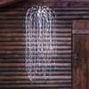 Ramo cadente luminoso cascata di luci a LED bianco freddo effetto flash decorazione natalizia per esterno interno