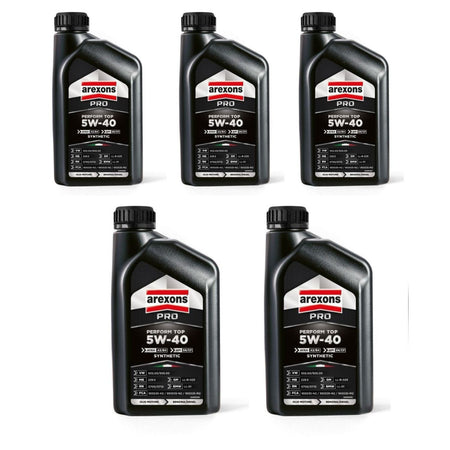 Arexons 5 Litri Olio Auto Pro 5w-40 Benzina/diesel (5 conf. da 1 Lt)