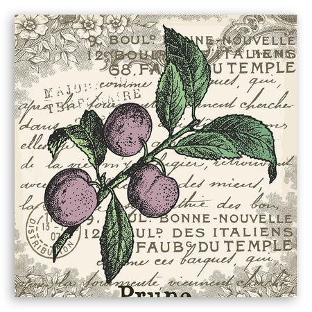 Quadro su tela, Prugna vintage