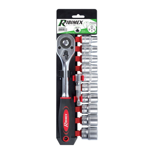 Ribimex chiave a cricchetto da 1/2 + 10 bussole