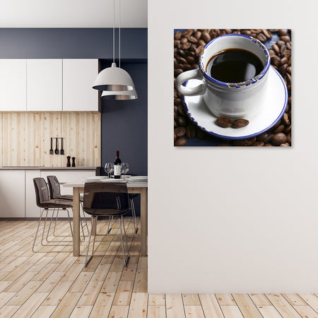 Quadro su tela, Tazza di caffè nero