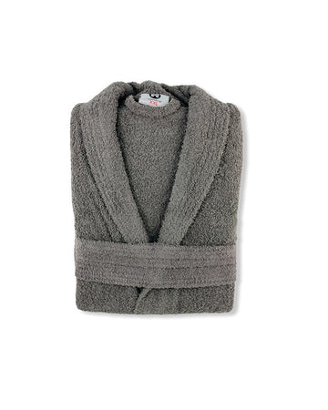 La Mariposa de Oro Accappatoio in spugna 100% puro cotone pettinato Grigio