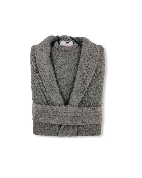 La Mariposa de Oro Accappatoio in spugna 100% puro cotone pettinato Grigio