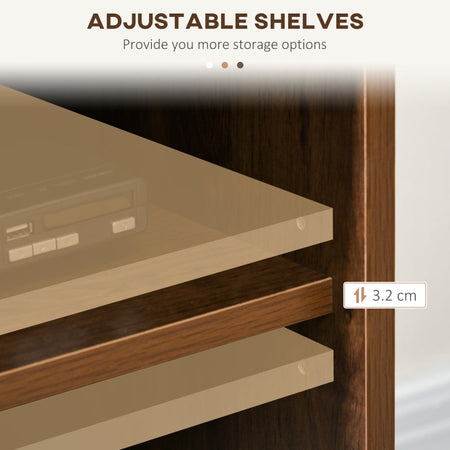 Mobile Porta TV fino 65"  150x40x57cm Marrone F839-665V80CFA , soggiorno salotto nero bianco marrone grigio alto basso cassetti design da terra parete grande tavolino ingresso moderno muro parete attrezzata sala