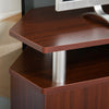 Mobile Porta TV in legno e Acciaio Inox Marrone 120x40x52cm F833-324BNA , soggiorno salotto nero bianco marrone alto basso grigio cassetti design da terra parete grande tavolino ingresso moderno muro parete attrezzata sala