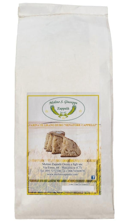 25 Kg Semolato di Grano varietà Cappelli Molino Zappalà