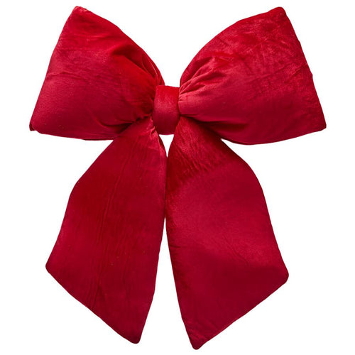 Fiocco in velluto rosso decorazione natalizia da appendere, da 64 cm