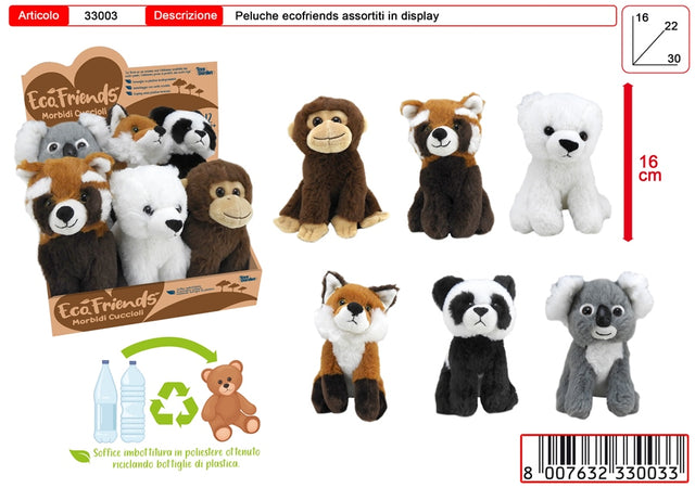 Cuoricini Animali della Foresta 16cm