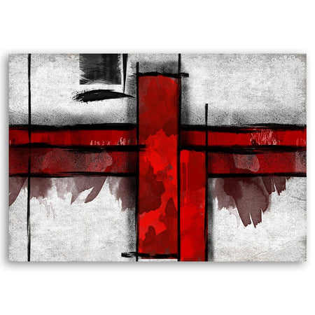 Quadro su tela, Astrazione rossa