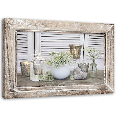 Quadro su tela, Natura morta Shabby chic