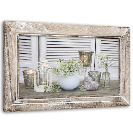 Quadro su tela, Natura morta Shabby chic