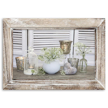 Quadro su tela, Natura morta Shabby chic