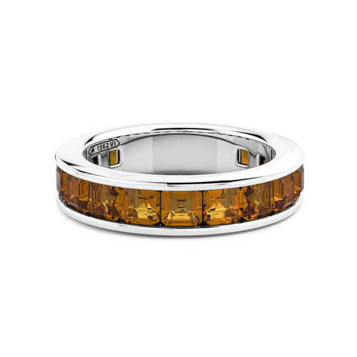 Zancan Anello a fede in argento Zancan con pietre naturali.