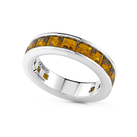 Zancan Anello a fede in argento Zancan con pietre naturali.