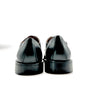 FONTANA scarpa classica uomo derby lavorato in pelle nera con fondo in cuoio