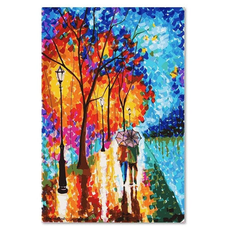 Quadro su tela, Autunno alberi paesaggio
