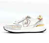 LAMBORGHINI Sneakers running bianca e oro loggata