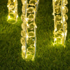 Renna natalizia luminosa a luce fissa con cristalli a led decorazione per interno ed esterno
