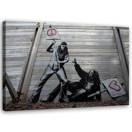 Quadro su tela, Banksy Arte di strada Graffiti