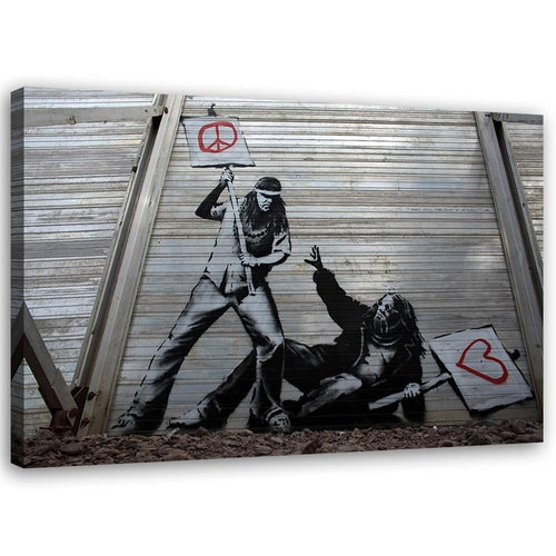 Quadro su tela, Banksy Arte di strada Graffiti