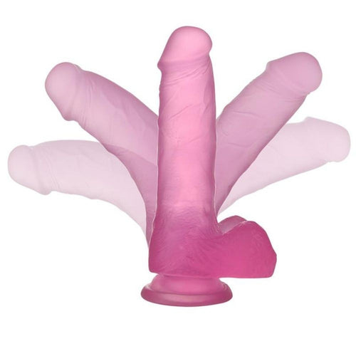 Dildo jelly con ventosa JELLY STUDS MEDIUM PINK 17 cm