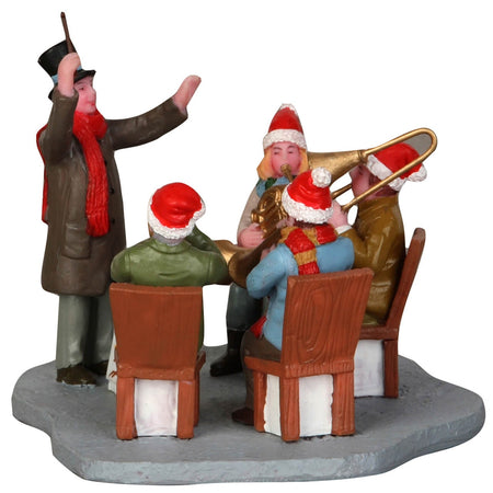Gazebo Band, personaggi per villaggio di Natale in poliresina