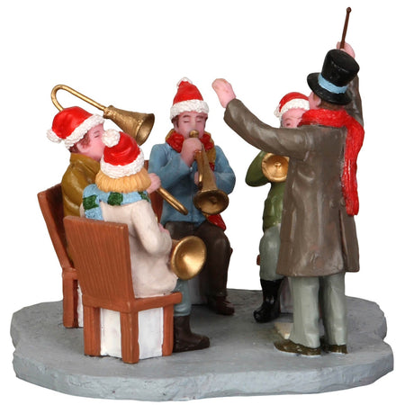 Gazebo Band, personaggi per villaggio di Natale in poliresina