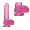 Dildo jelly con ventosa JELLY STUDS MEDIUM PINK 17 cm