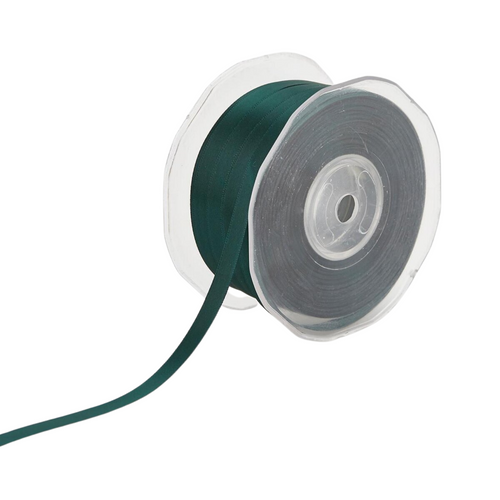 Nastro doppio raso in velluto Rosso 10 mm x 50 mt per decorazioni e confezioni natalizie