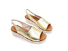 LUXDIVE Sandalo Donna Zeppa Oro