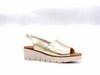 LUXDIVE Sandalo Donna Zeppa Oro